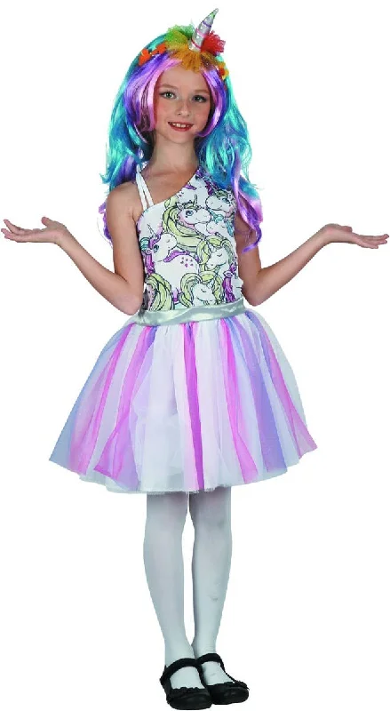 Magical Pastel Unicorn Girls Costume