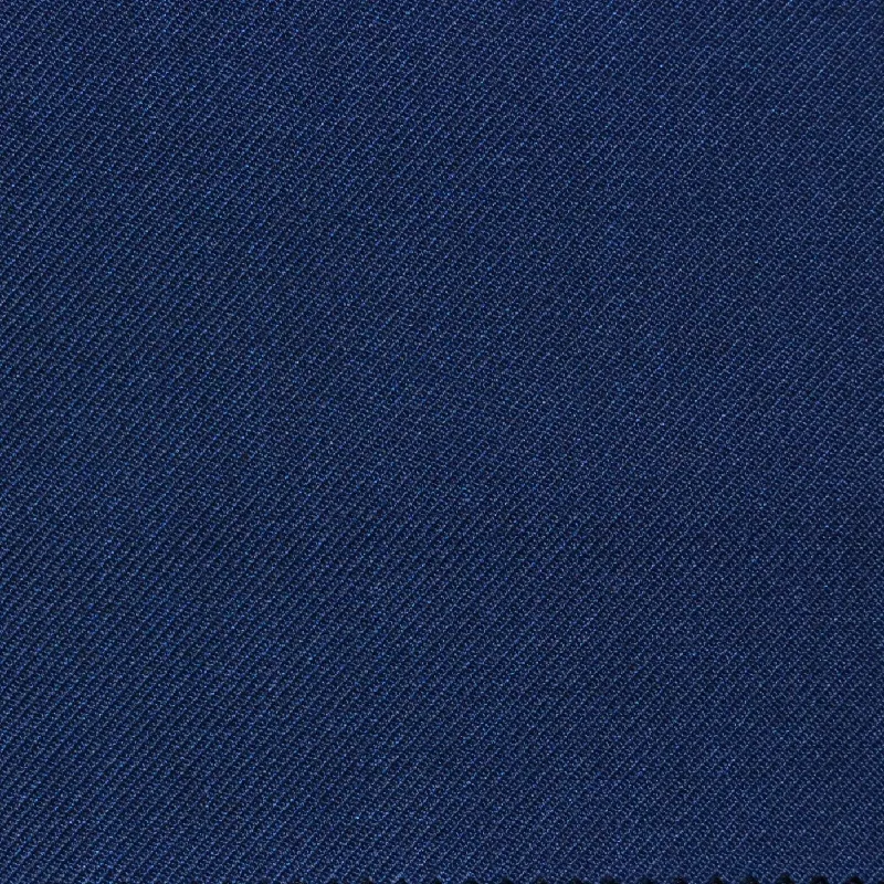 Light Navy Blue Twill Super 100's Wool Blend Suiting