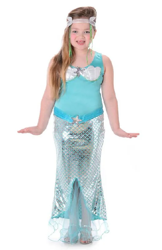 Magical Little Mermaid Girls Fairytale Costume