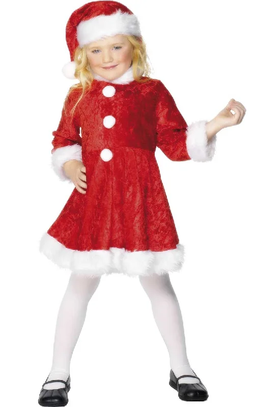 Mini Miss Santa Girls Christmas Costume
