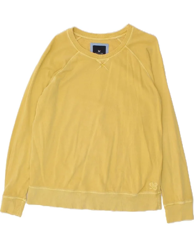 CREW CLOTHING Womens Sweatshirt Jumper UK 16 Large Yellow Cotton Chunky knit sweaters CREW CLOTHING Womens Sweatshirt Jumper UK 16 Large Yellow Cotton Chunky knit sweaters