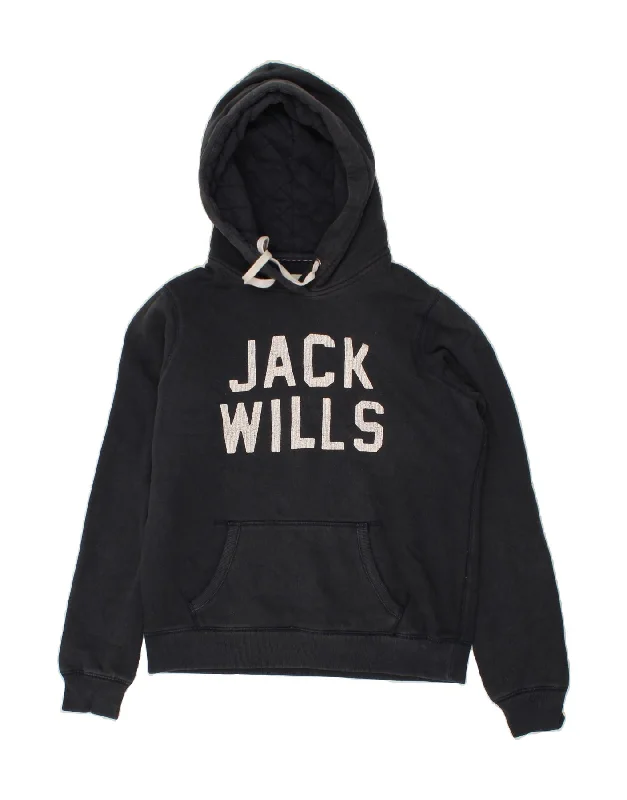 JACK WILLS Womens Graphic Hoodie Jumper UK 14 Large Navy Blue Cotton Must-have sweaters for this season JACK WILLS Womens Graphic Hoodie Jumper UK 14 Large Navy Blue Cotton Must-have sweaters for this season
