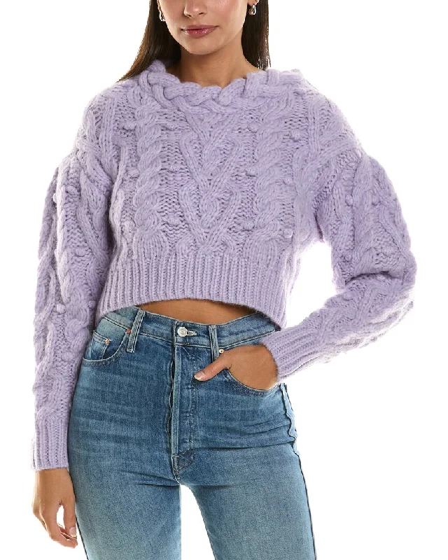 LoveShackFancy Galiona Alpaca & Wool-Blend Sweater Christmas sweaters