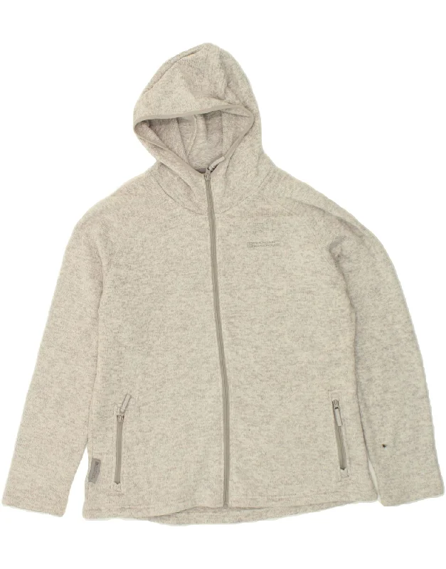 MOUNTAIN WAREHOUSE Womens Zip Hoodie Sweater UK 16 Large Grey Polyester Party sweaters