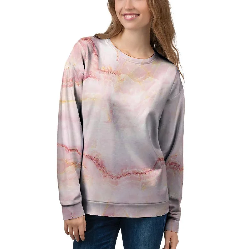 Natural Pink Marble Women's Sweatshirt H&M sweaters