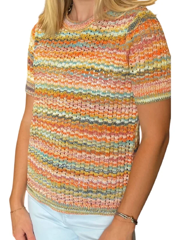 Space Dye Sweater In Multi Color Cardigan sweaters