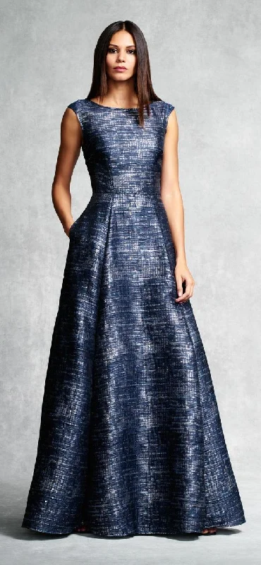 Aidan Mattox - 54473760 A Line Long Gown - 1 pc Navy in Size 2 Available Spring party dresses