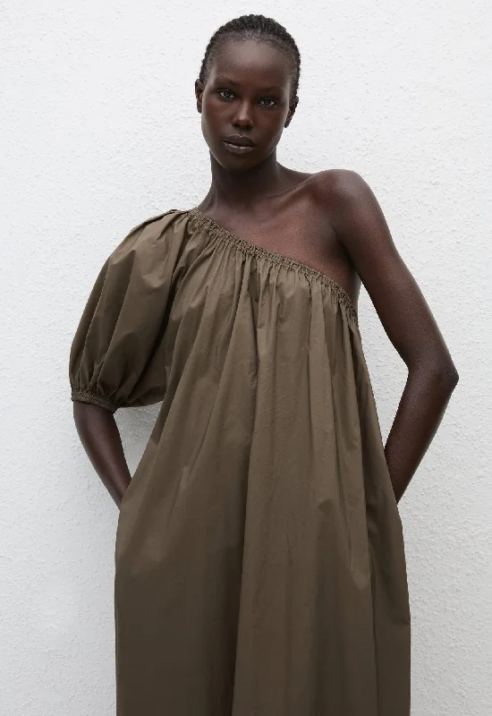 One Shoulder Maxi Dress - Birch Strapless maxi dresses