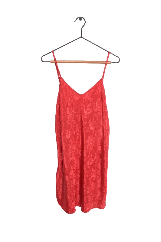 1990s Floral Mini Slip Dress USA Mini Skirt Fashion