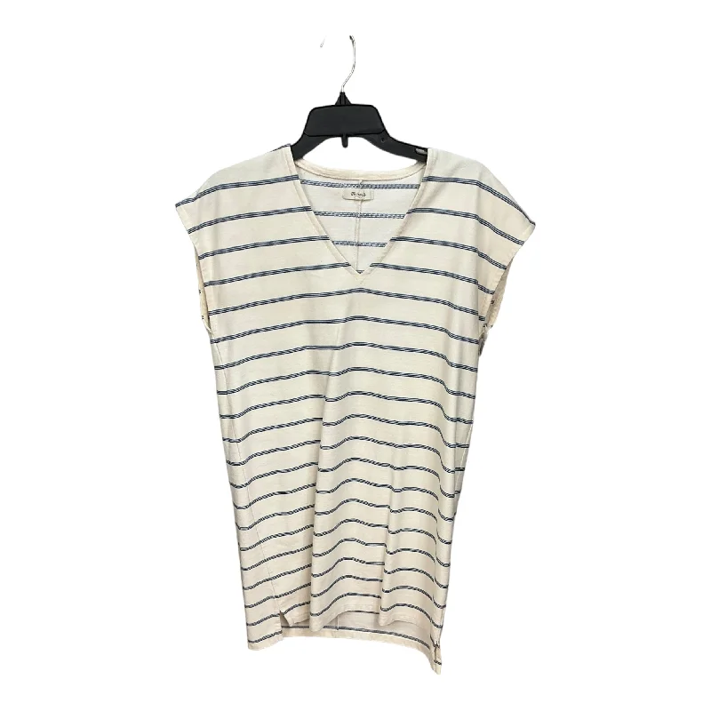 Striped Pattern Dress Casual Midi Madewell, Size S Casual Midi Look