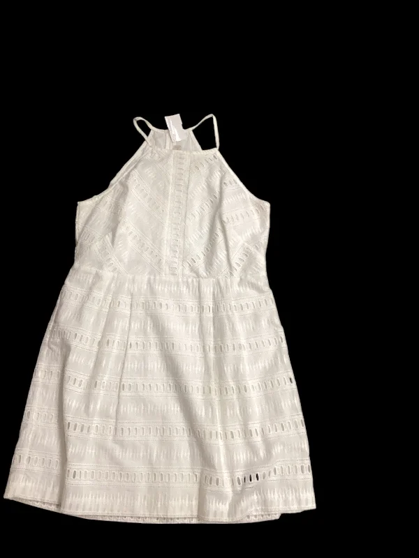 White Dress Casual Midi Loft, Size 10 Bright Midi Skirt