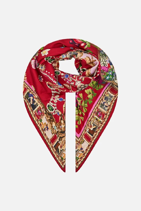 LARGE SQUARE SCARF JUST ONE BITE SNOW WHITE Beaded unclassified dresses