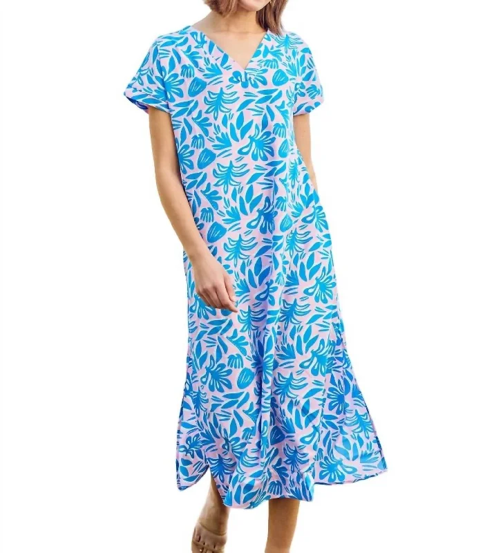 Laurie Dress In Blue Sleeveless unclassified dresses