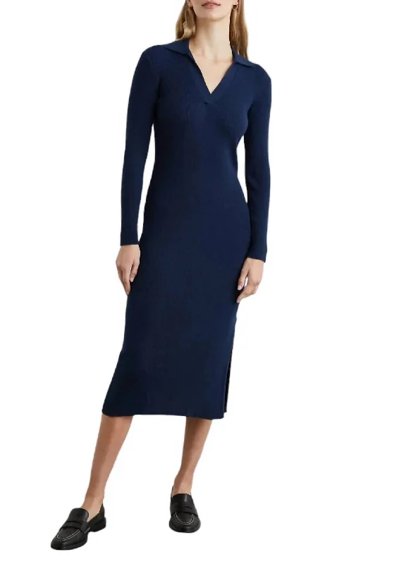 Luciana Dress In Navy Long unclassified dresses