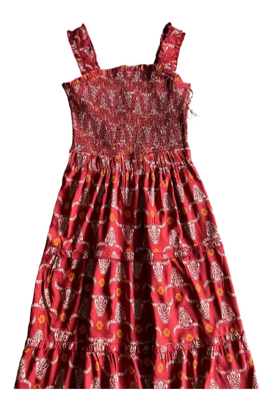 Wauna Dress In Red Vintage unclassified dresses